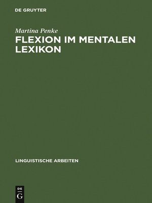 cover image of Flexion im mentalen Lexikon